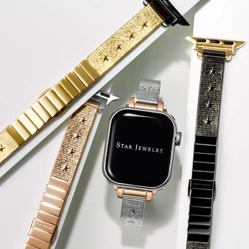 STAR MESH APPLE WATCH BAND(SV)(2QS1192)STEEL ウォッチバンド